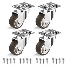 HOLKIE Caster Wheels 1.5 inch, Heavy Duty Furniture Casters Set of 4, Rubber Cas