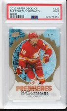 2023 Upper Deck Ice Premieres Gold 14/25 Matthew Coronato #227 PSA 9 MINT 14hk