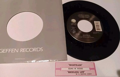 Guns N' Roses, Nightrain, 1986, 7'' ORIG SLEEVE,  RARE JUKEBOX TS  - EXC PLUS!!