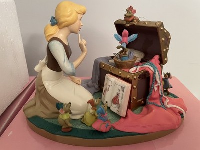 Disney Cinderella-Mice Sewing Figurine Music Box -45th Anniversary, 1995-READ