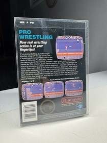 PRO WRESTLING - NINTENDO NES GAME 5 SCREW COMPLETE W/ UNPUNCHED BOX & STYROFOAM