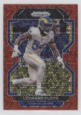 2021 Panini Prizm No Huddle Red Prizm 22/50 Leonard Floyd #70 09fc