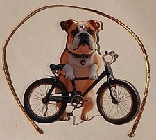 Bulldog Christmas Ornament - Acrylic English Bulldog Ornament