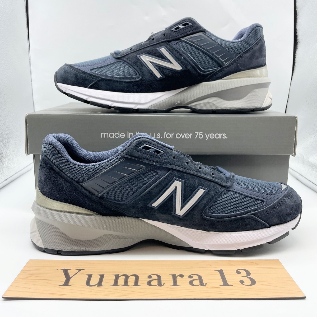 New Balance 990v5 made in USA ネイビー　26cm New Balance 990V5 Made in USA Navy Silver M990NV5 Men's Size