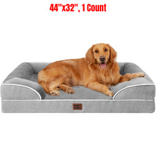 EHEYCIGA Orthopedic Dog Beds for Extra Large Dogs 44x32Inch, Grey