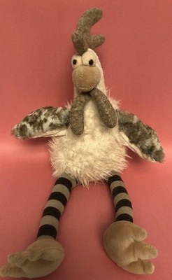 Mary Meyer Fab Fuzz RUDY ROOSTER 18'' Plush Farm Animal Chicken Long Legs K11