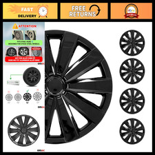 16 Abs Black Hub Caps Set Of 4 - Premium Wheel Covers Durable Rim Covers Snap 16 Abs Black Hub Caps Set Of 4 - Premium Wheel Covers Durable Rim Covers Snap