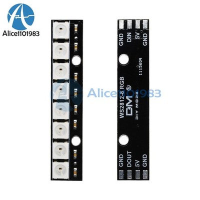 8-bit WS2812 5050 RGB LED Built-in Full-Color Driver Development Board Light #zb
