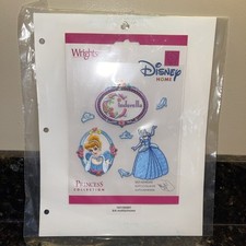 Wrights Disney Princess Applique, Cinderella self adhesive NEW