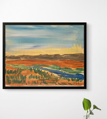 Original Hand Painted 11x14 Abstract Acrylic Art on Canvas Signed Home Decor