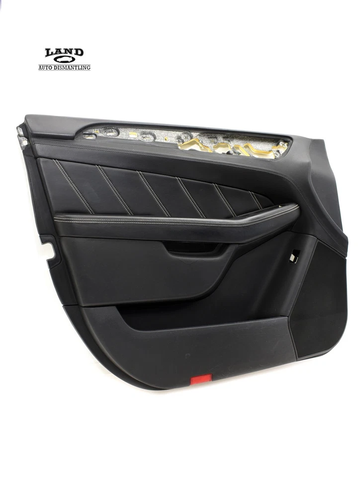 MERCEDES X166 GL/ML-CLASS LEFT FRONT LEATHER DOOR PANEL COVER BLACK AMG - Image 2 of 4