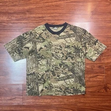 Vintage 90s Camo Pocket T-Shirt Sz Large Single Stitch RealTree Camouflage Tee