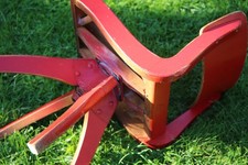 Drehstuhl Kinderstuhl 60er 70er Jahre rot besonderer Stil