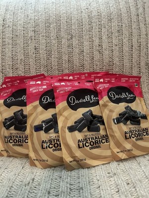 Darrell Lea Soft Australian Made Licorice 7oz Bag - Non-GMO, No Palm Oil, 8 Pack