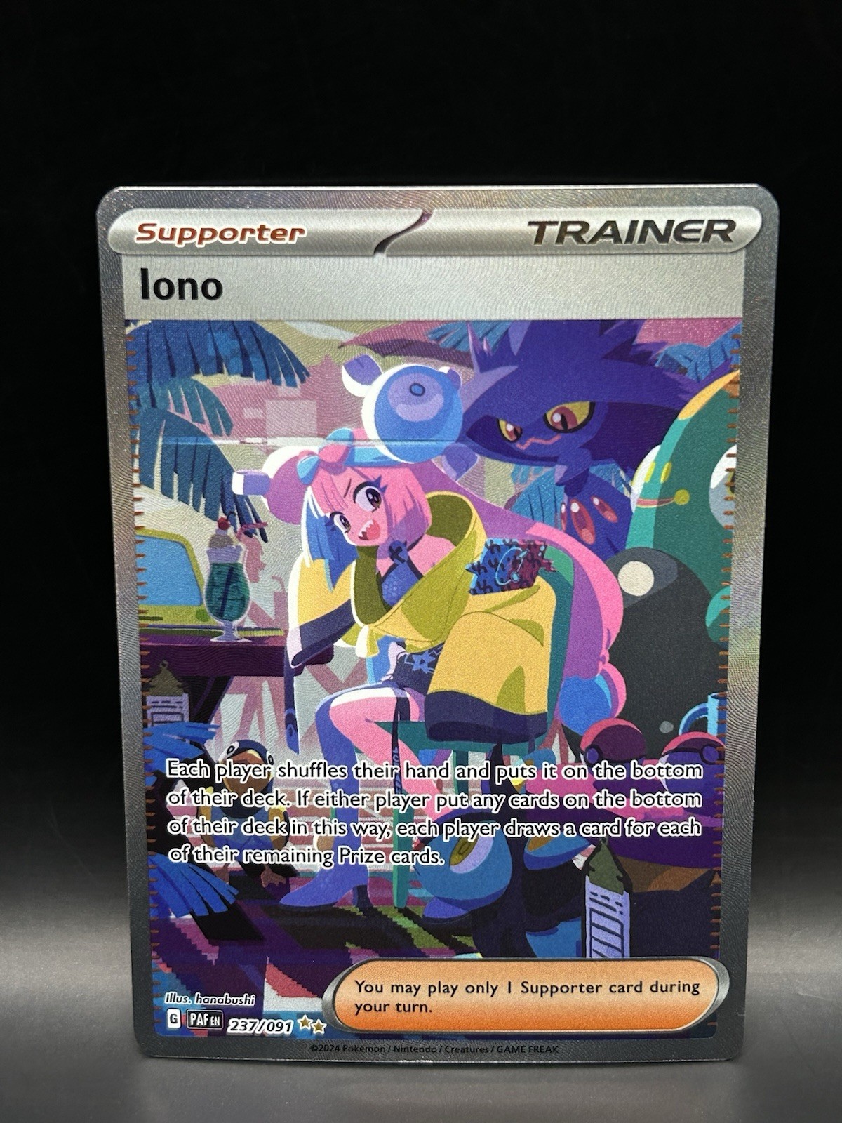  Iono 237/091 - Pokemon Paldean Fates Card - NM