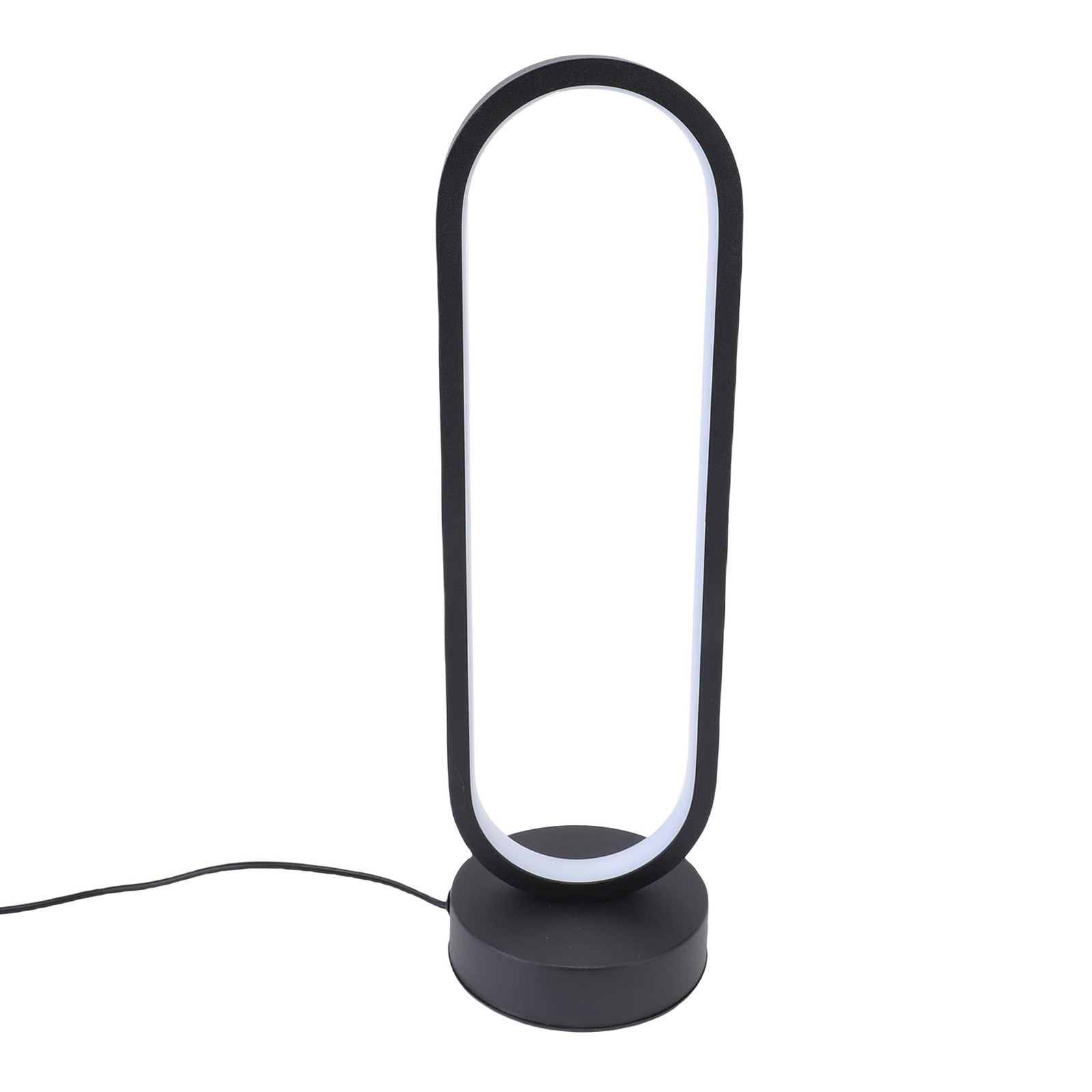 LED Oval Table Lamp Aluminum 3 Colors Dimmable Decorative Modern Bedside Light