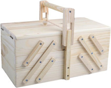 Scatola Da Cucito in Legno Di Pino