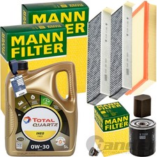 MANN INSPEKTIONSPAKET+5L TOTAL 0W-30 MOTORÖL passend für OPEL COMBO GRANDLAND