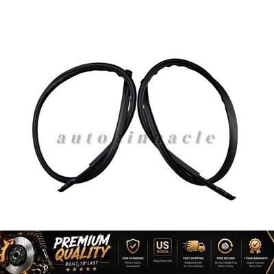 Black Roof Trim Molding Kit For 2016-2021 Honda Civic Insight 4-Door Pair USA