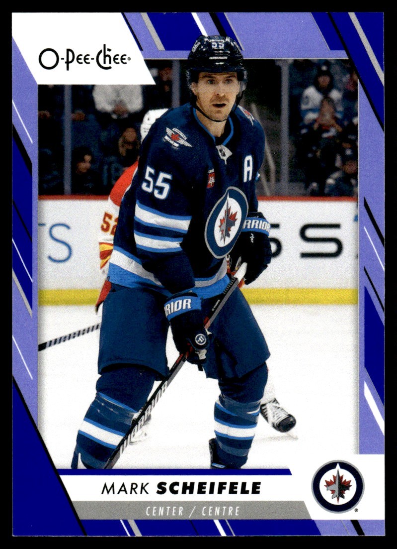 2023-24 O-Pee-Chee Blue Border Mark Scheifele #94