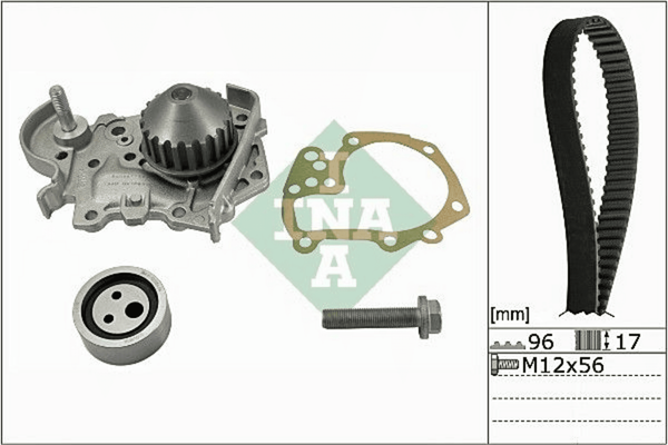 Wasserpumpe + Zahnriemensatz FüR Renault Dacia Clio II Kangoo / Grand Logan I-image