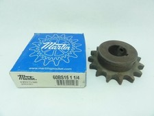 199604 New In Box; Martin 60BS15-1-1/4 Sprocket  60 15T 1-1/4"ID