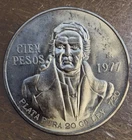Photo of a 1977 Mexico 100 Pesos Silver from an eBay listing that sold on Jun 9, 2026