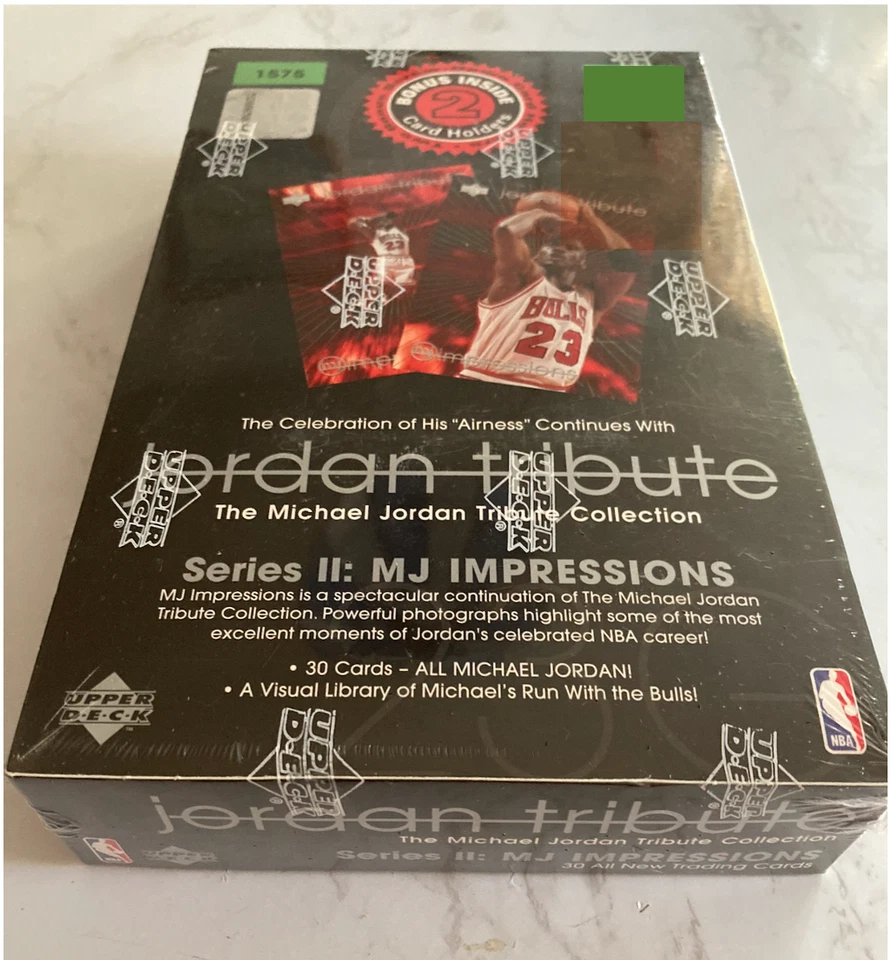 1996 UD Jordan Tribute Series II MJ Impressions - Factory Sealed 30 card set Box - Image 3 of 4
