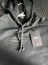 Bar Shield Harley Davidson Hoodie Mens Medium M Black Fade Streetwear Biker