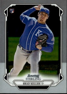 2019 BOWMAN STERLING CHROME BRAD KELLER KANSAS CITY ROYALS #BSR-58 (RC)
