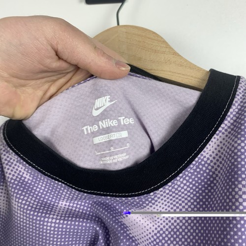 Men’s Nike Max 90 Tee Loose Fit Size L Big Logo Purple Y2K - Picture 7 of 12