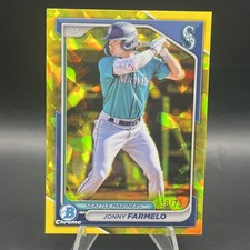 2024 Bowman Draft Sapphire Edition Jonny Farmelo Yellow Sapphire /75