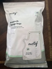 Motif Medical Breast Milk Storage Bags 8oz Single Use, 100 Count, BPA-Free