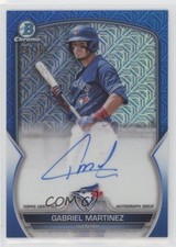 2023 Bowman Chrome Prospect Mega Box Blue Refractor Gabriel Martinez Auto 0s55