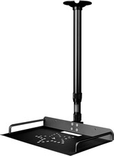 Universal Projector Ceiling Mount with Tray, 14.5-23.2IN / 37-60CM Height Adj...