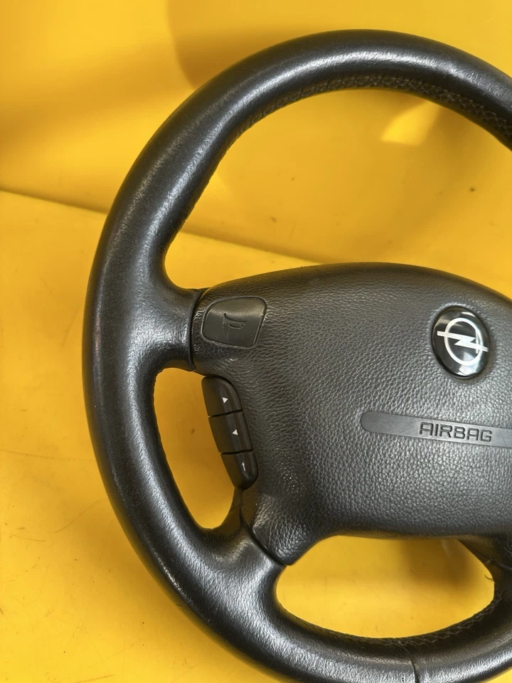 Opel VECTRA B Leder Lenkrad mit Airbag  90539569 - Bild 3 von 4