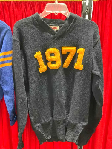 VTG 1970s Lasley Knitting Co. Oregon St. Letterman Sweater Virgin Wool