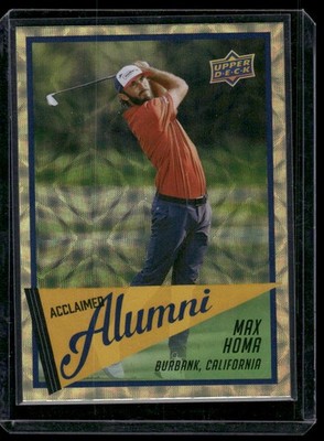 2026 Upper Deck #AL-4 Max Homa Acclaimed Alumni Gold