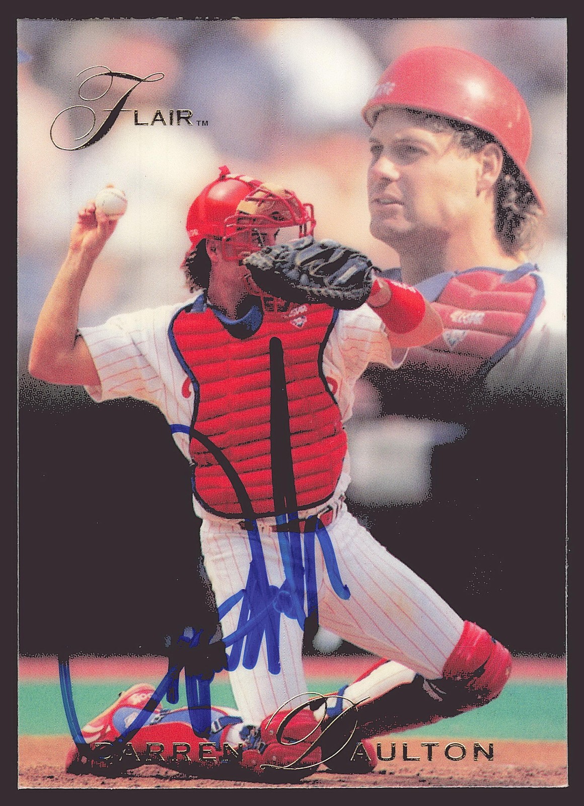 1993 Flair #97 Darren Daulton In Person Autograph, B4