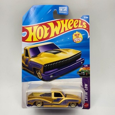 Hot Wheels Bounce'N Bass Gold Layin Low 1/5 17/250 Slammed Custom Chevy Truck