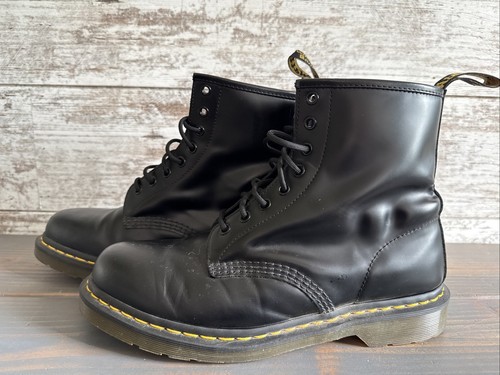 Doc Dr. Martens 1460 Pascal Virginia schwarze Lederstiefel Damengröße 11 Herren 10 - Bild 3 von 6