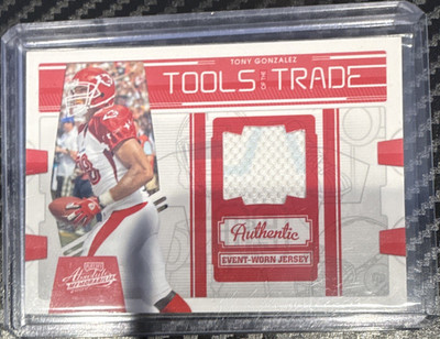 Donruss 2009 Playoff Absolute Tony Gonzalez Chiefs Tools Trade Red /250 #35