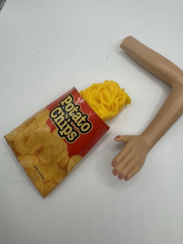 Vintage 90s Tyco Kitchen Littles Potato Chips Barbie Doll Food Miniature
