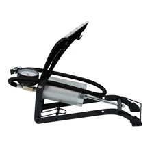 Heavy Duty Foot Pump Single Barrel with Pressure Gauge for Tyres