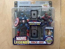 Marvel Legends Face-Off Captain America Vs Red Skull Figures ToyBiz NIB
