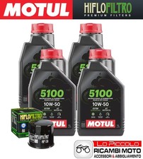 Kit Tagliando 4 OLIO [MOTUL] 5100 10w50 + FILTRO Aprilia TUONO V4 1000 R 2013