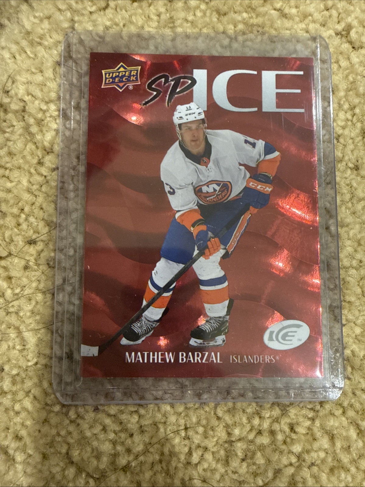 2024-25 Upper Deck ICE - Sp Ice Mathew Barzal #SP-11 Hot Level 3 FIRE