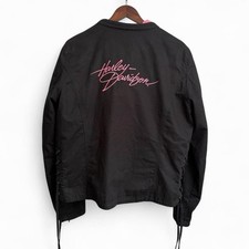 Vintage 90s Harley Davidson Women’s 2XL Motorcycle Biker Pink Lined Jacket