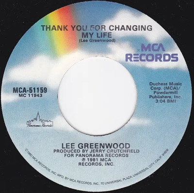 Lee Greenwood It Turns Me Inside Out Vinyl Single 7inch MCA Records
