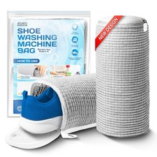 2-Pack Shoe Washing Machine Bag, 360  Deep Shoe Laundry Bag for Washer, Reusa...